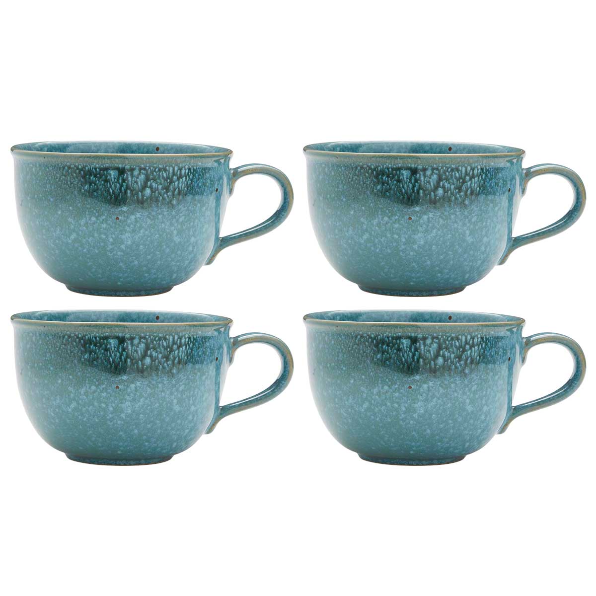 NEW MPortmeirion Mineralsinerals Jumbo Mug - Jade 0.6L Set of 4