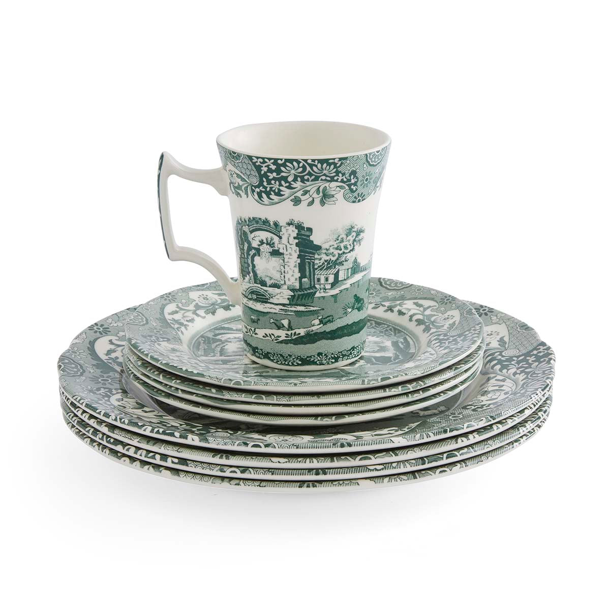 Spode Heritage Green Italian 12 Piece Set