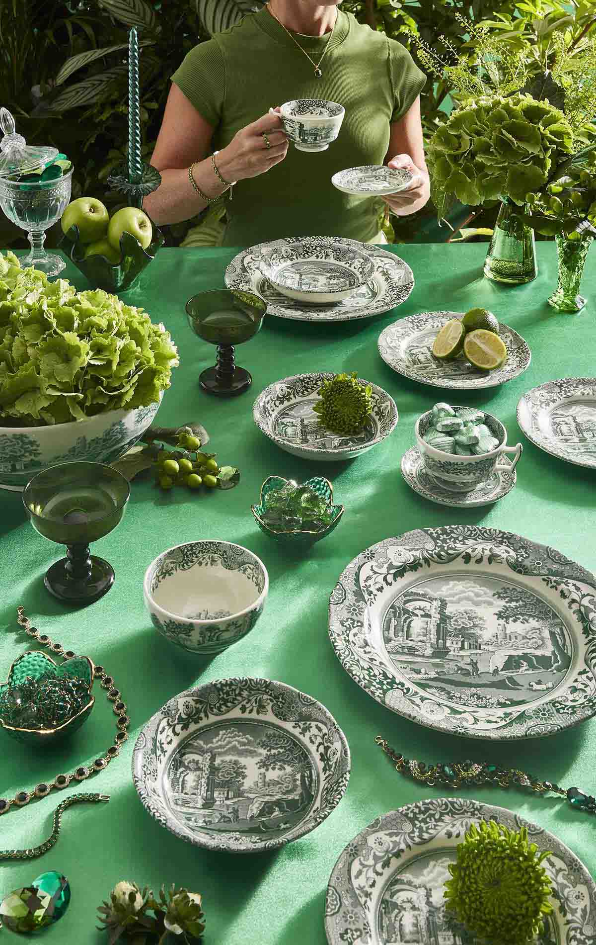 Spode Heritage Green Italian 12 Piece Set