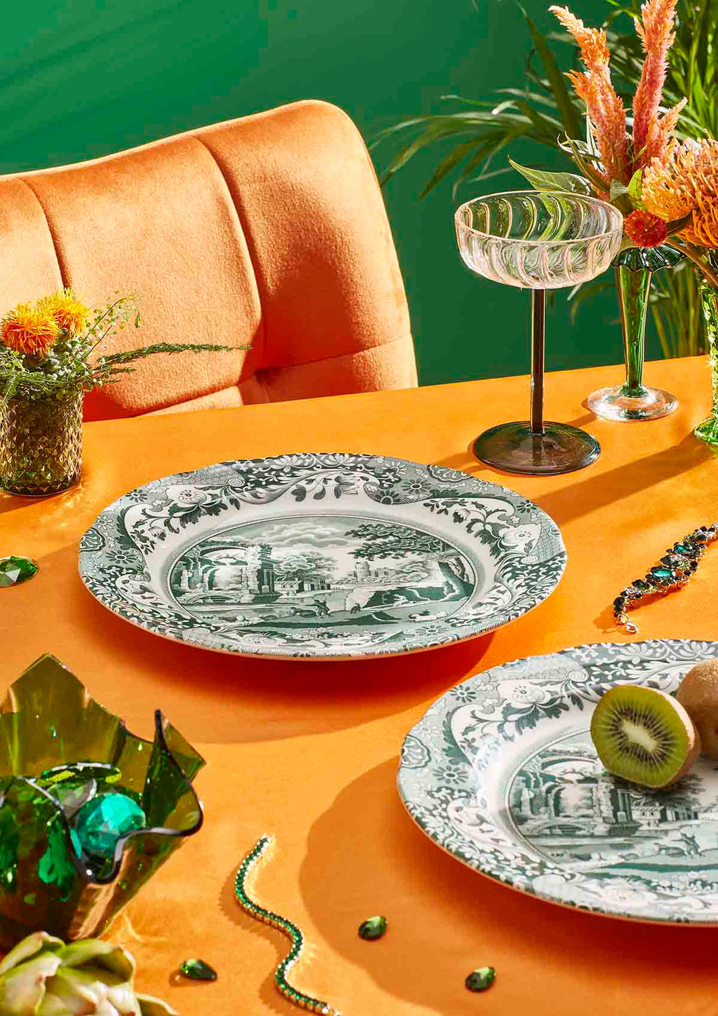 Spode Heritage Green Italian Dinner Plate 27CM/10.5"