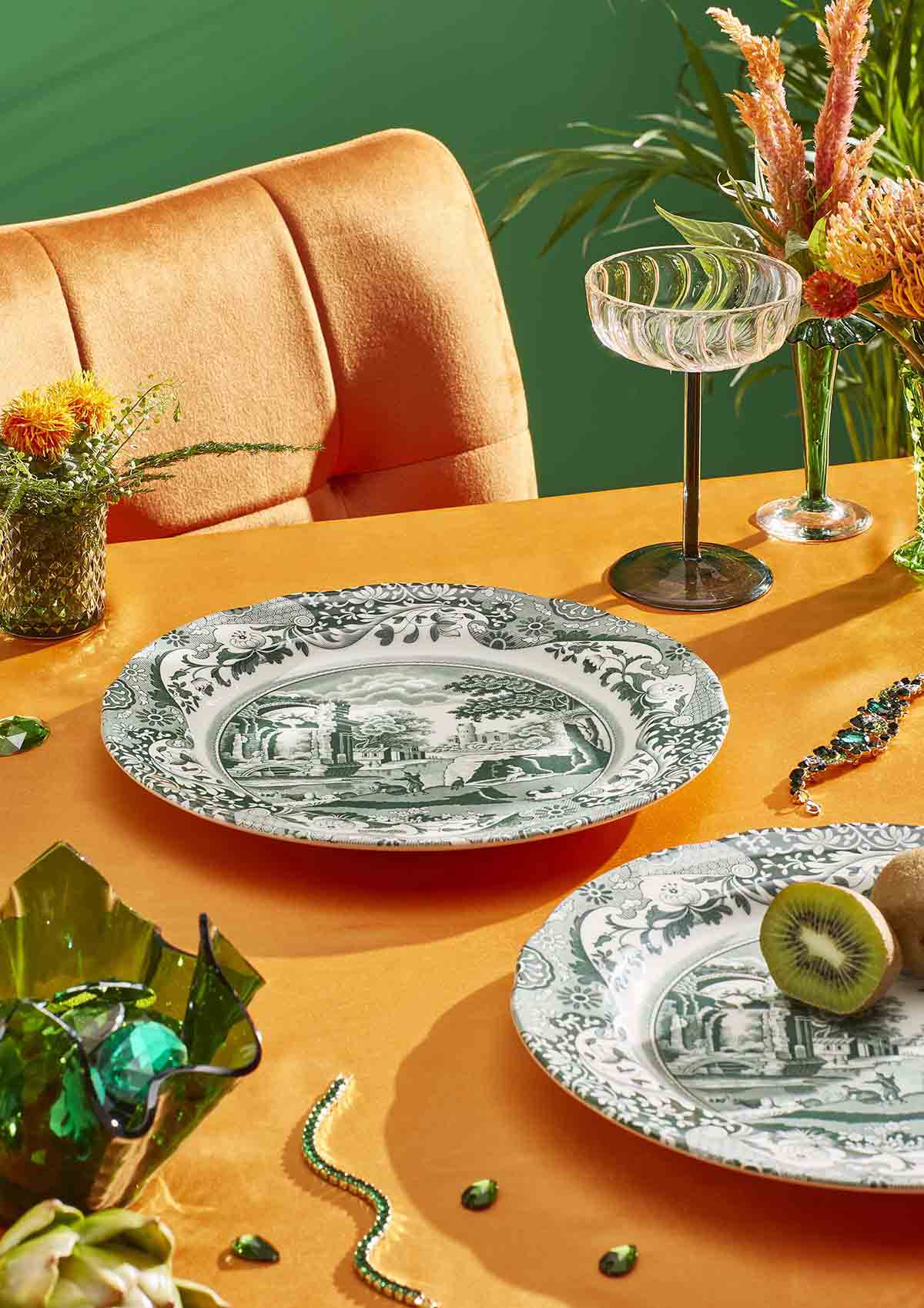 Spode Heritage Green Italian Dinner Plate 27CM/10.5"