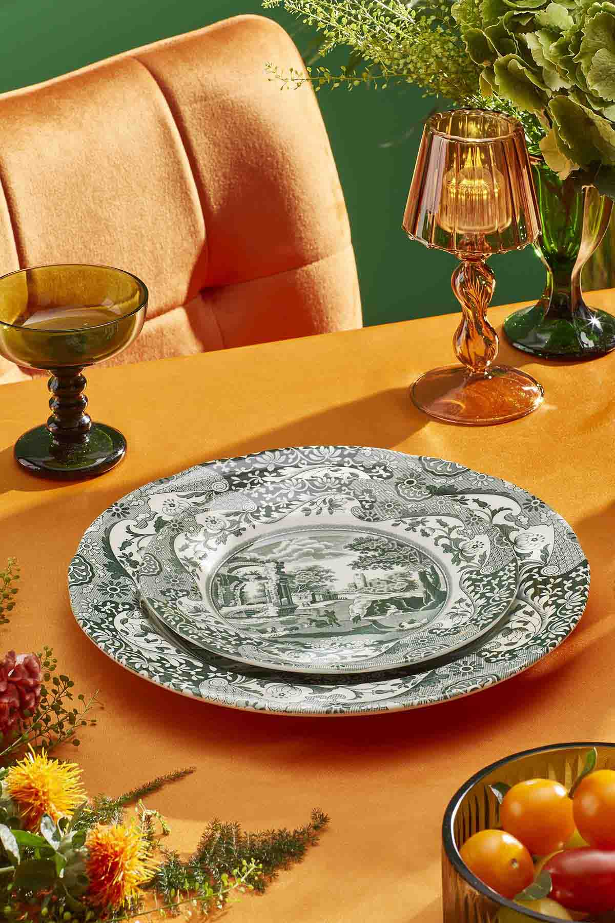 Spode Heritage Green Italian Plate 19cm/7.5"