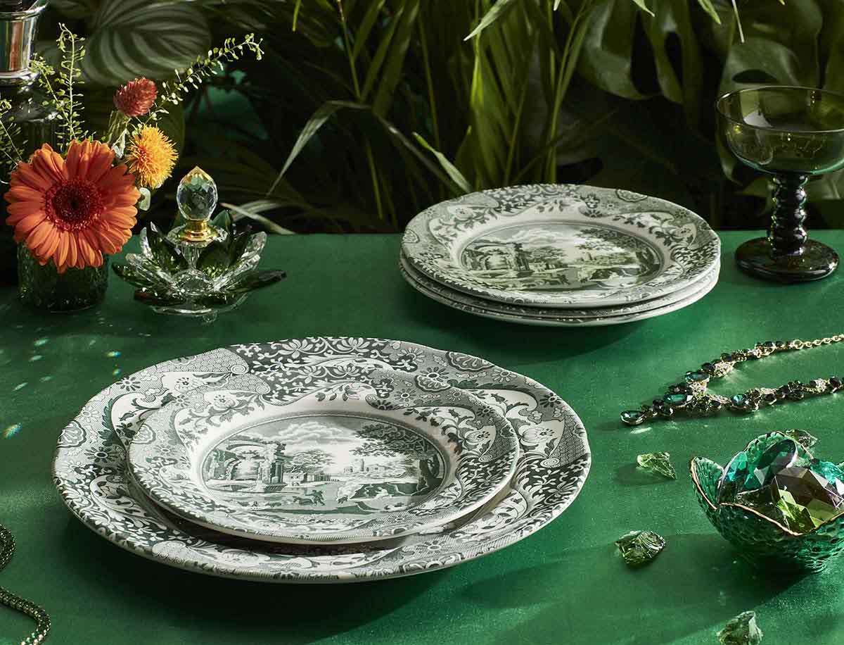 Spode Heritage Green Italian Plate 19cm/7.5"