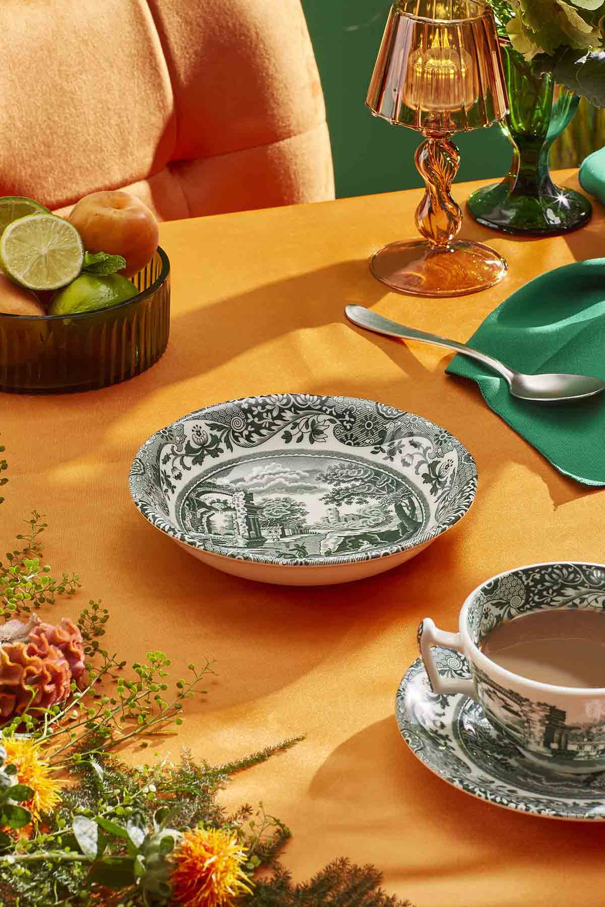 Spode Heritage Green Italian Cereal Bowl 15cm/6"