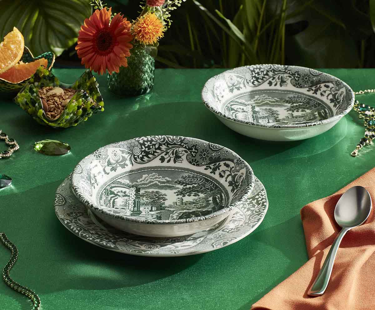 Spode Heritage Green Italian Cereal Bowl 15cm/6"