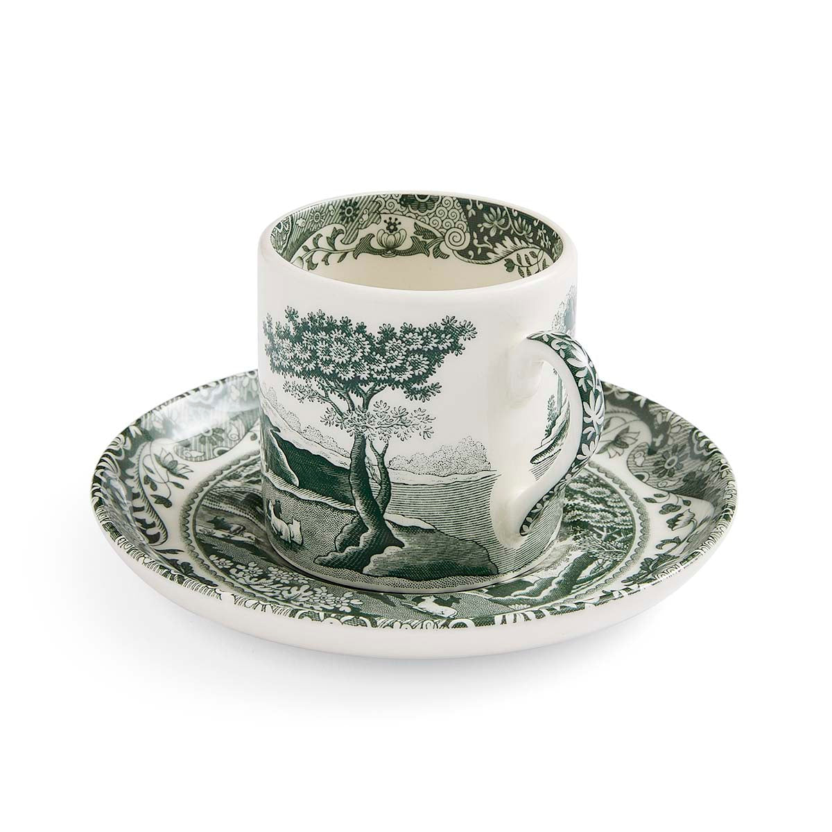 Spode Heritage Green Italian Coffee Cup & Saucer 0.09L/3fl.oz