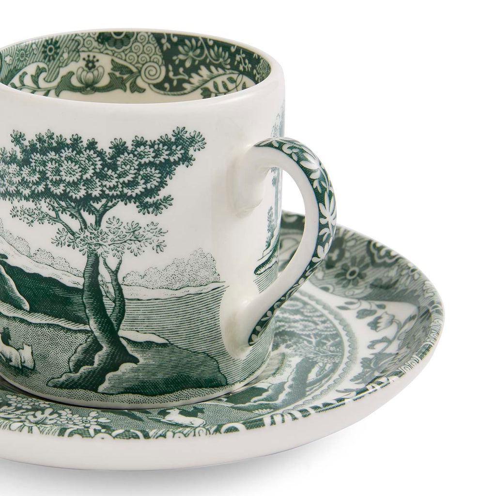 Spode Heritage Green Italian Coffee Cup & Saucer 0.09L/3fl.oz