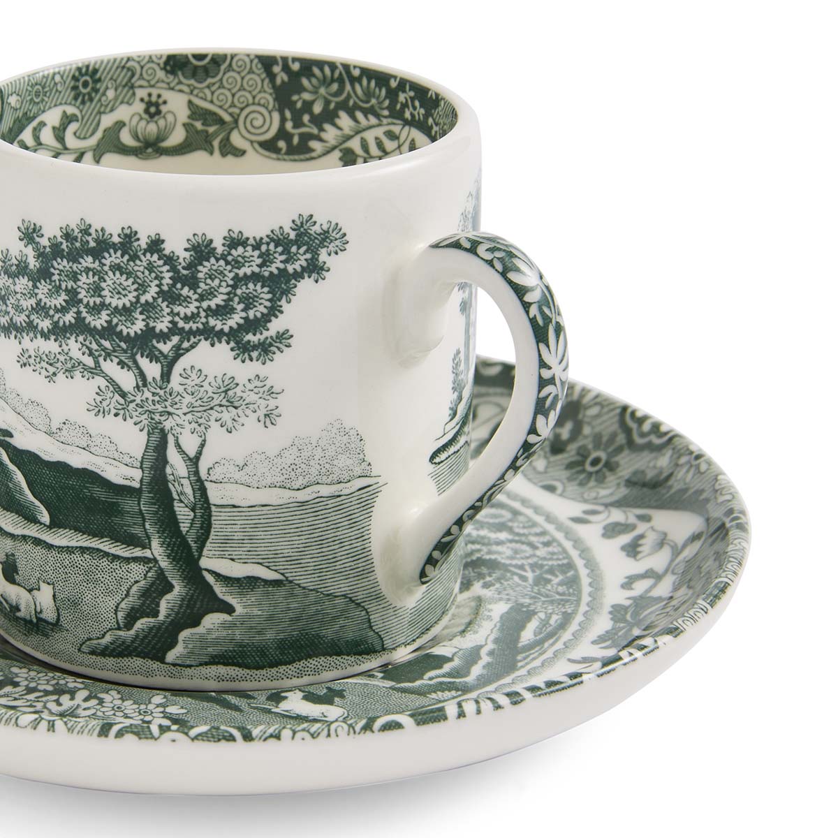Spode Heritage Green Italian Coffee Cup & Saucer 0.09L/3fl.oz