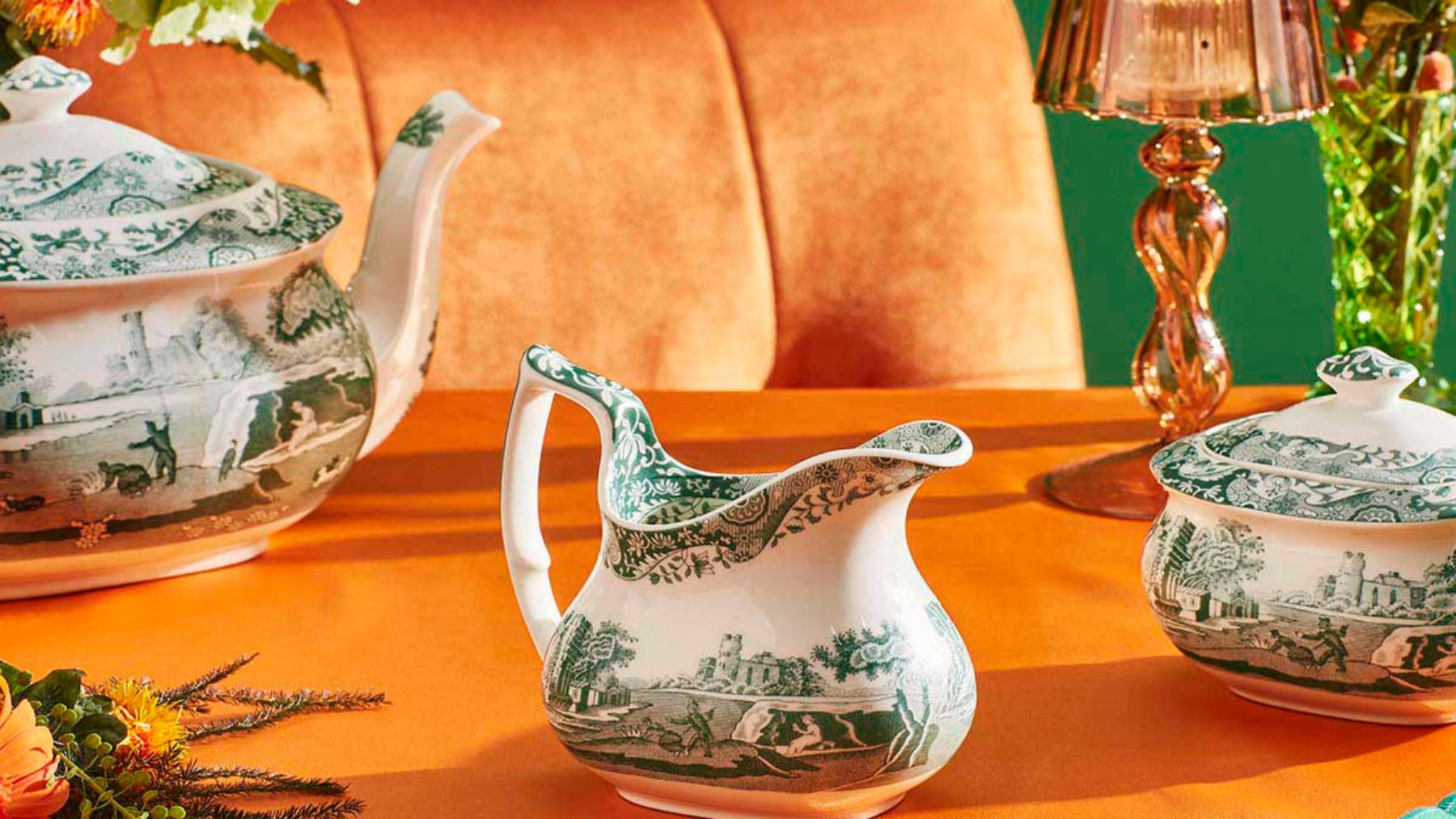 Spode Heritage Green Italian Cream Jug 0.22L/8ft.oz
