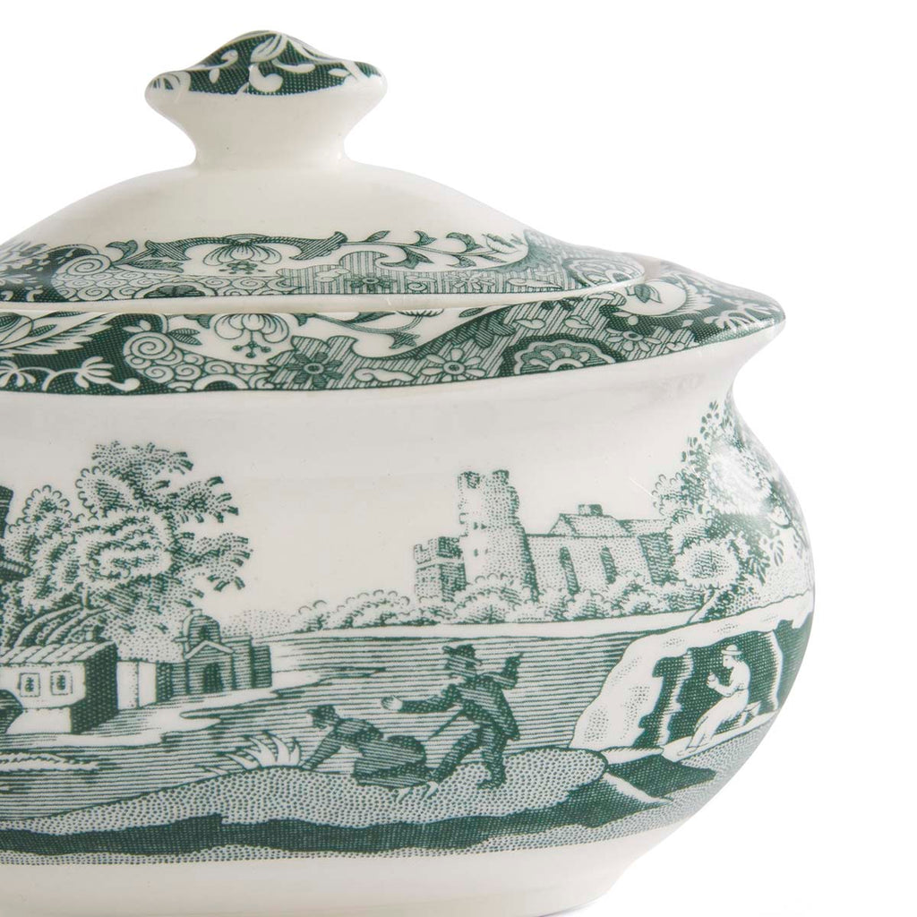 Spode Heritage Green Italian Sugar Box 0.25L/9ft.oz