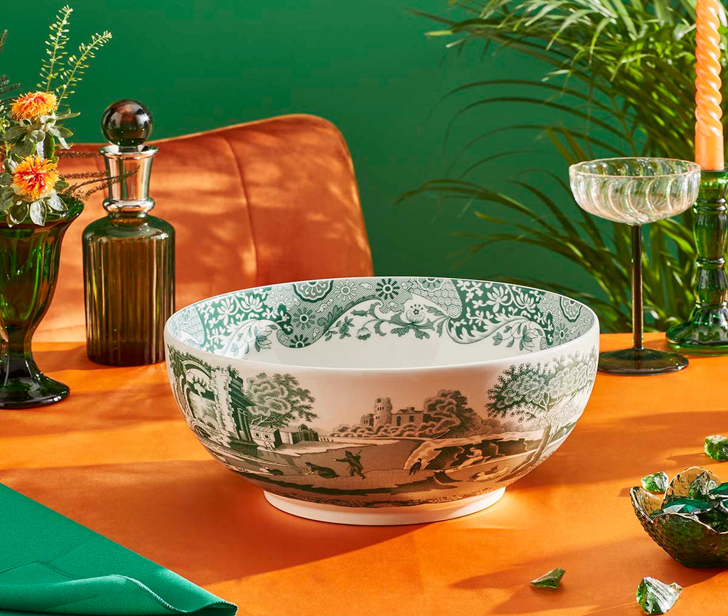Spode Heritage Green Italian Round Bowl 27.5cm/10.75"