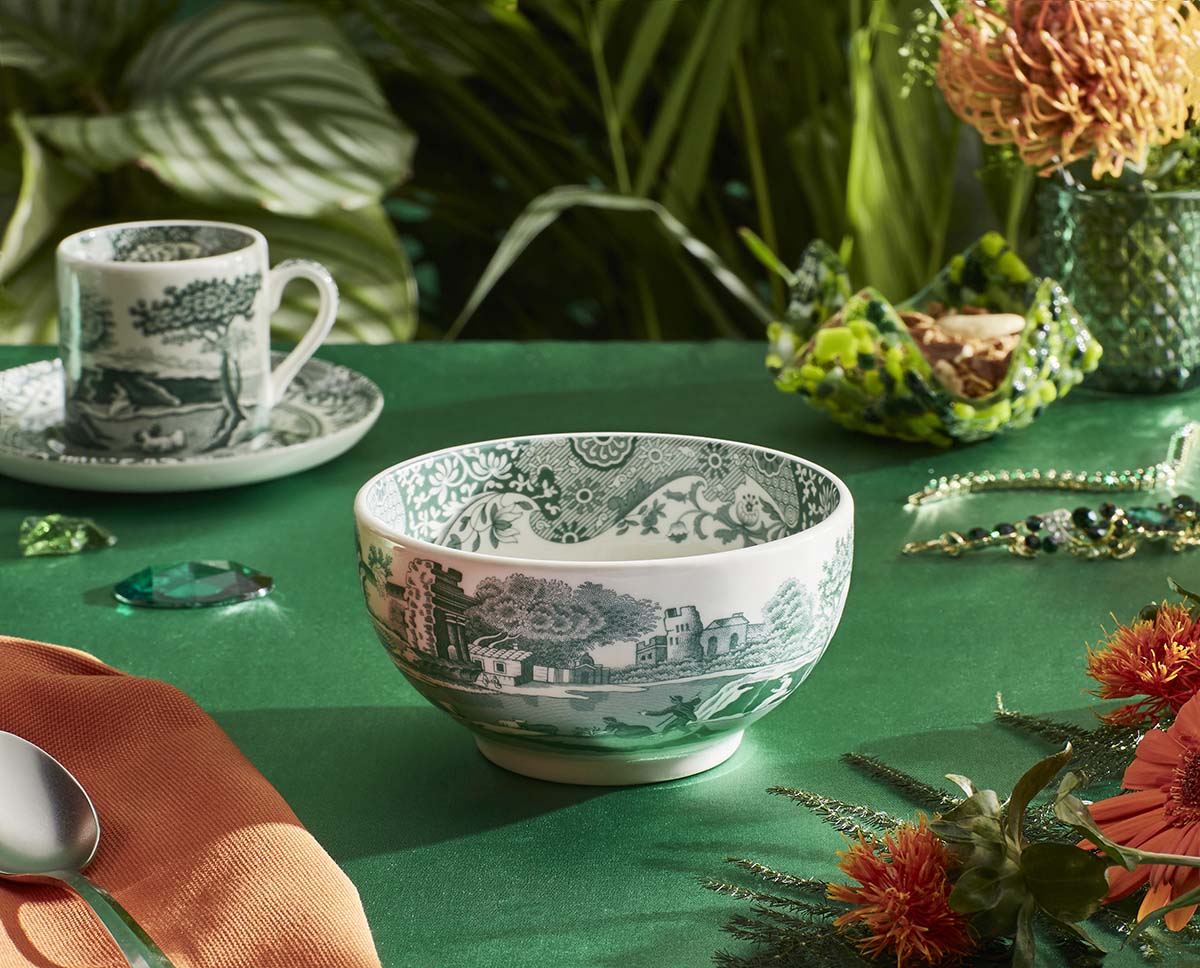 Spode Heritage Green Italian Dip Bowl 11cm/4.25"