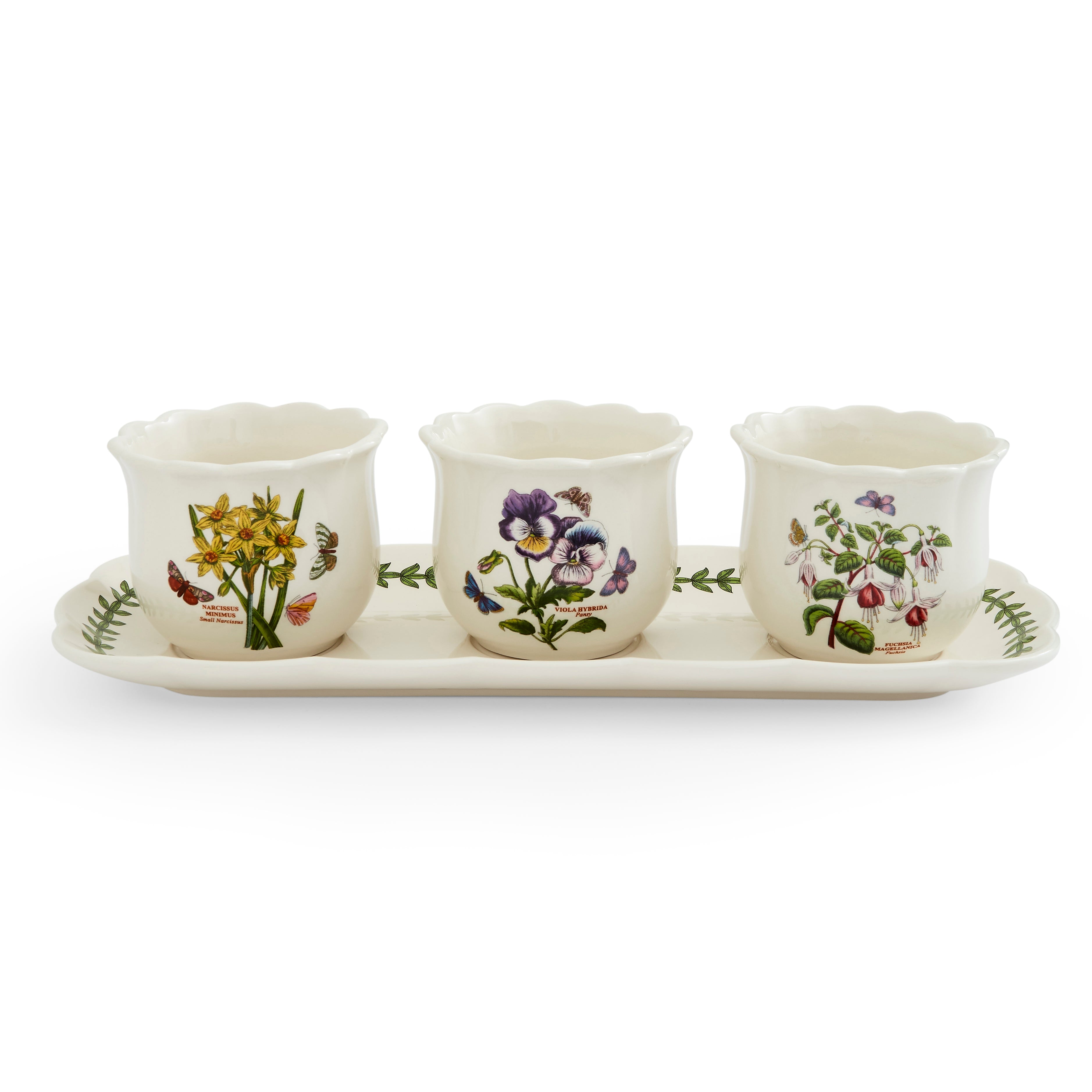 Botanic Garden Bouquet 4 Piece Herb Pot Set