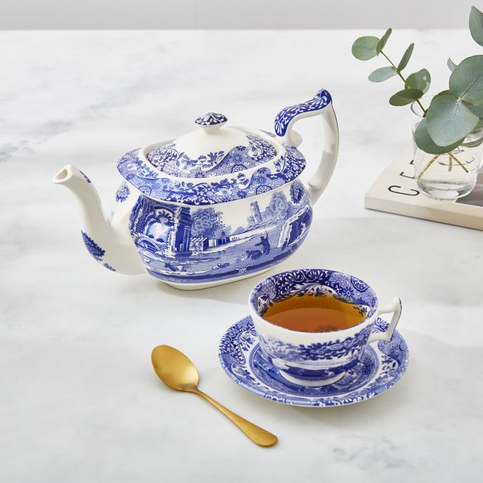 Spode Blue Italian Teapot 1.1L