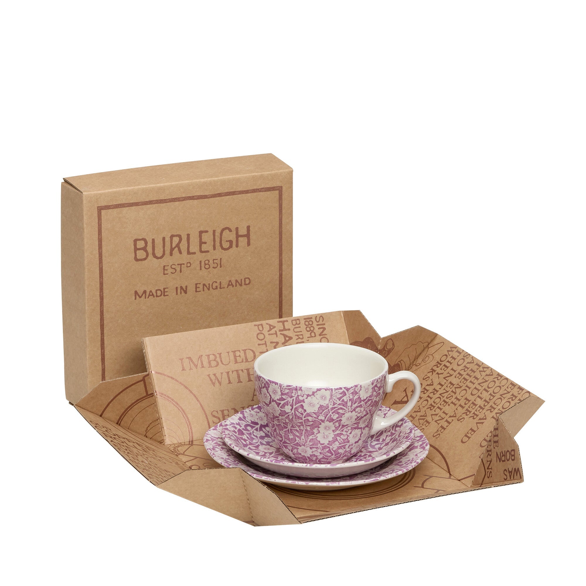 Burleigh Blossom Calico Breakfast Cup Gift Set