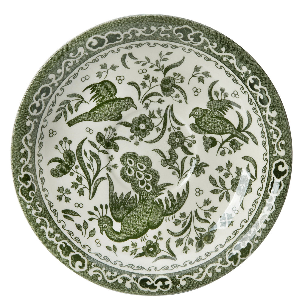 Burleigh Green Regal Peacock Tea Saucer