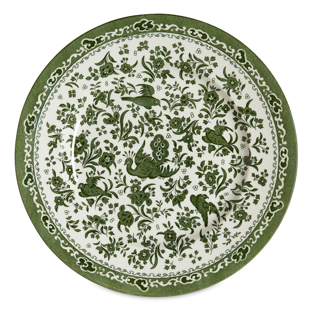 Burleigh Green Regal Peacock Plate 25cm
