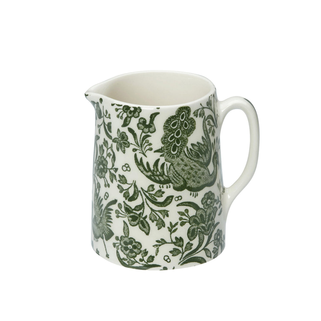 Burleigh Green Regal Peacock Mini Tankard Jug 160ml/0.25pt