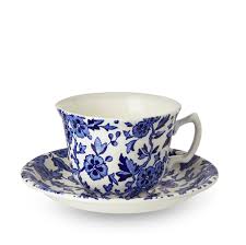Burleigh Blue Arden Teacup & Saucer 187ml
