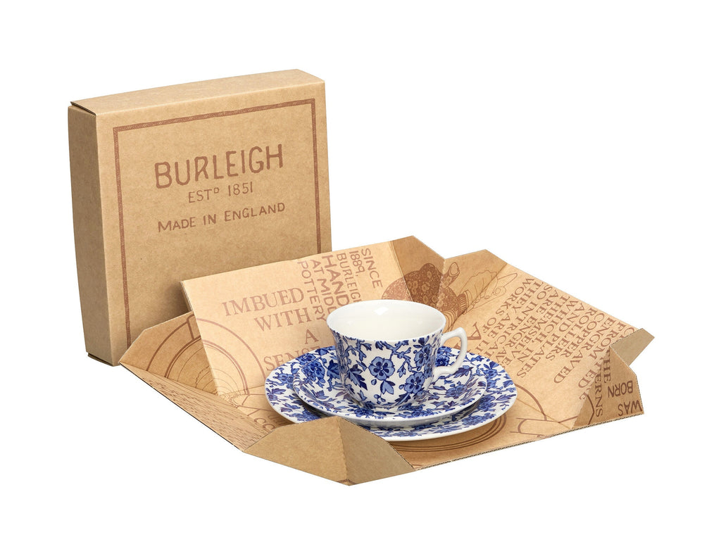 Burleigh Blue Arden Teacup 3 Piece Gift Set