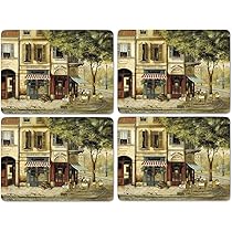 Pimpernel Parisian Scenes Large Placemats - Set of 4 40.1 x 29.8cm Boxed Set