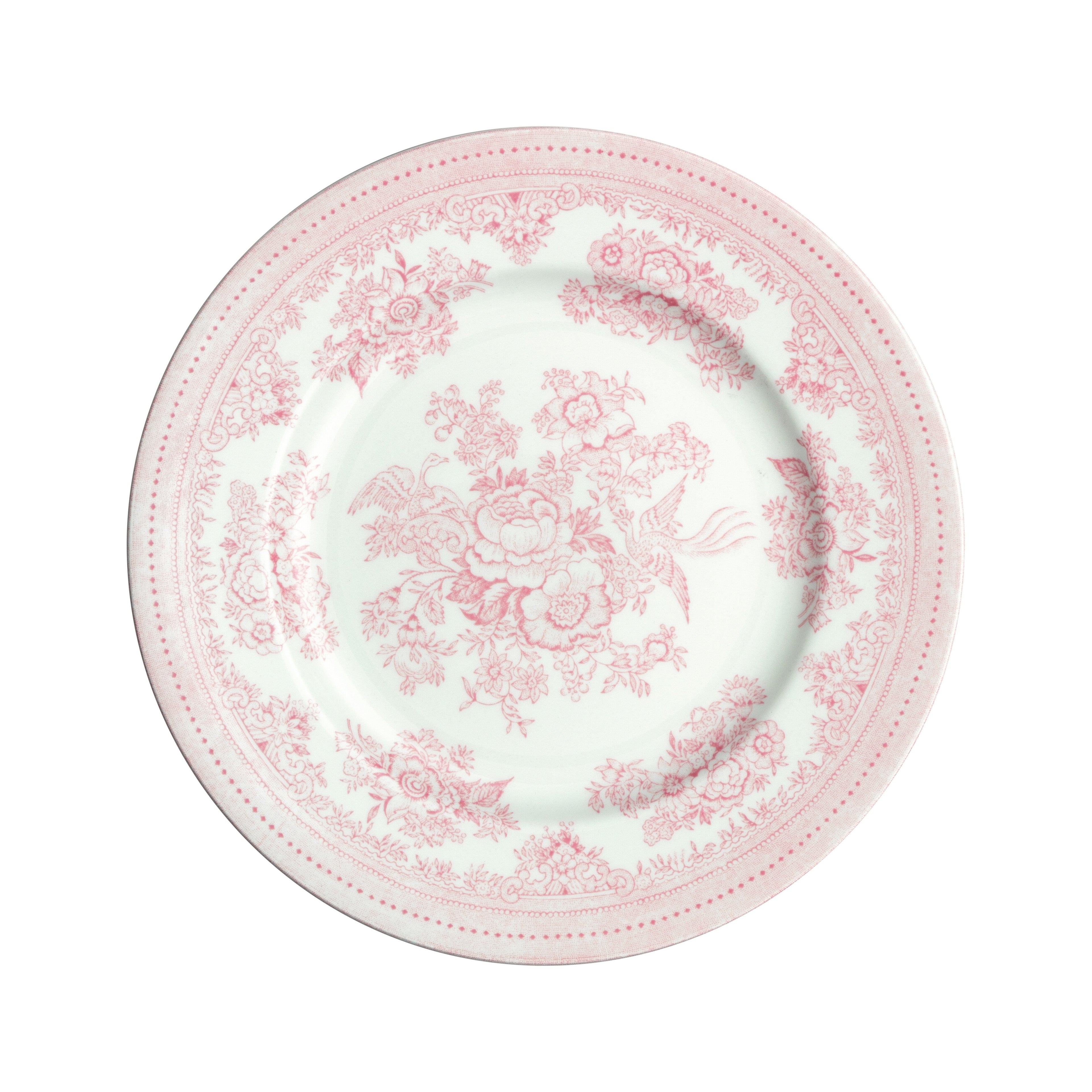 Burleigh Pink Asiatic Pheasants Plate 17.5cm