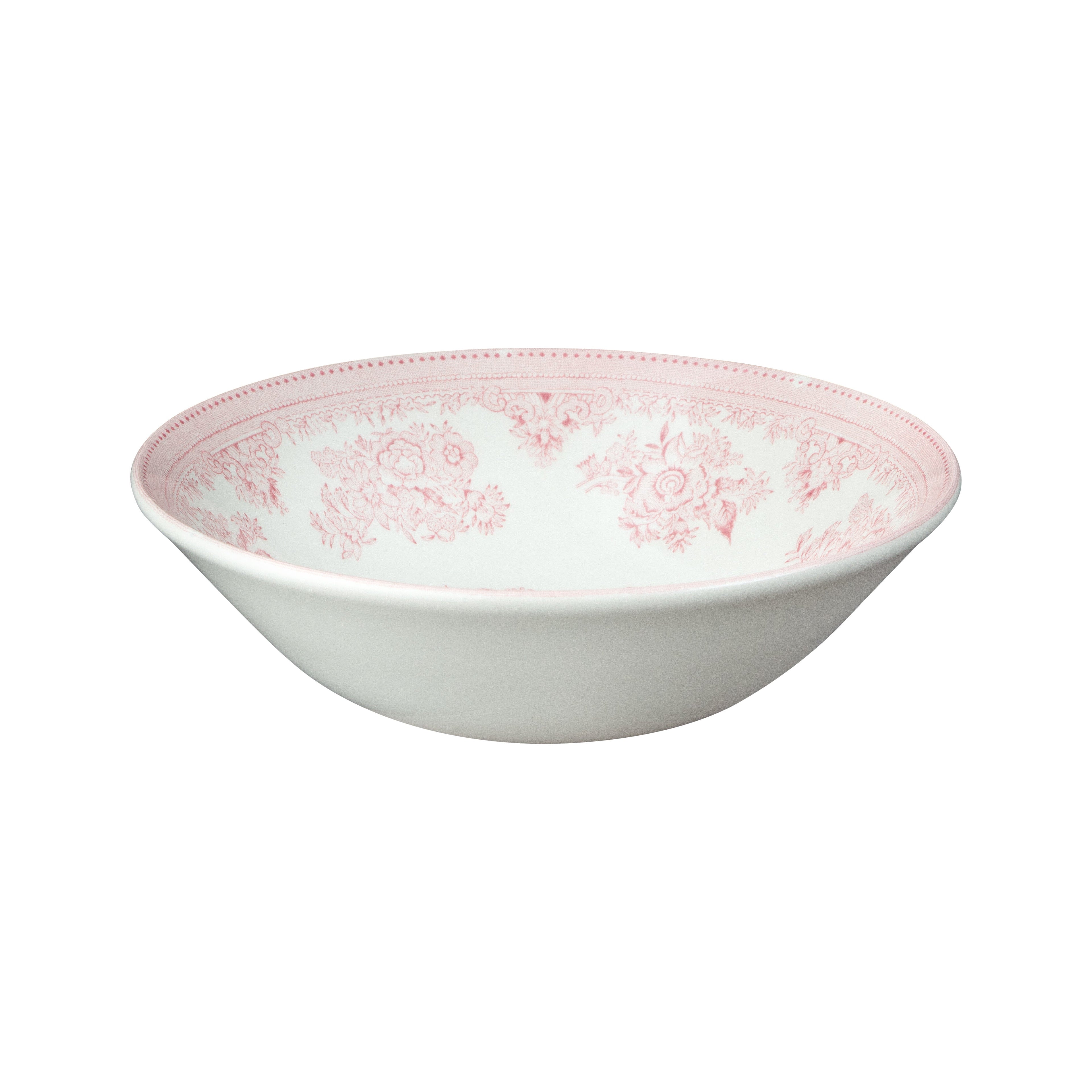 Burleigh Pink Asiatic Pheasants Cereal Bowl 16cm
