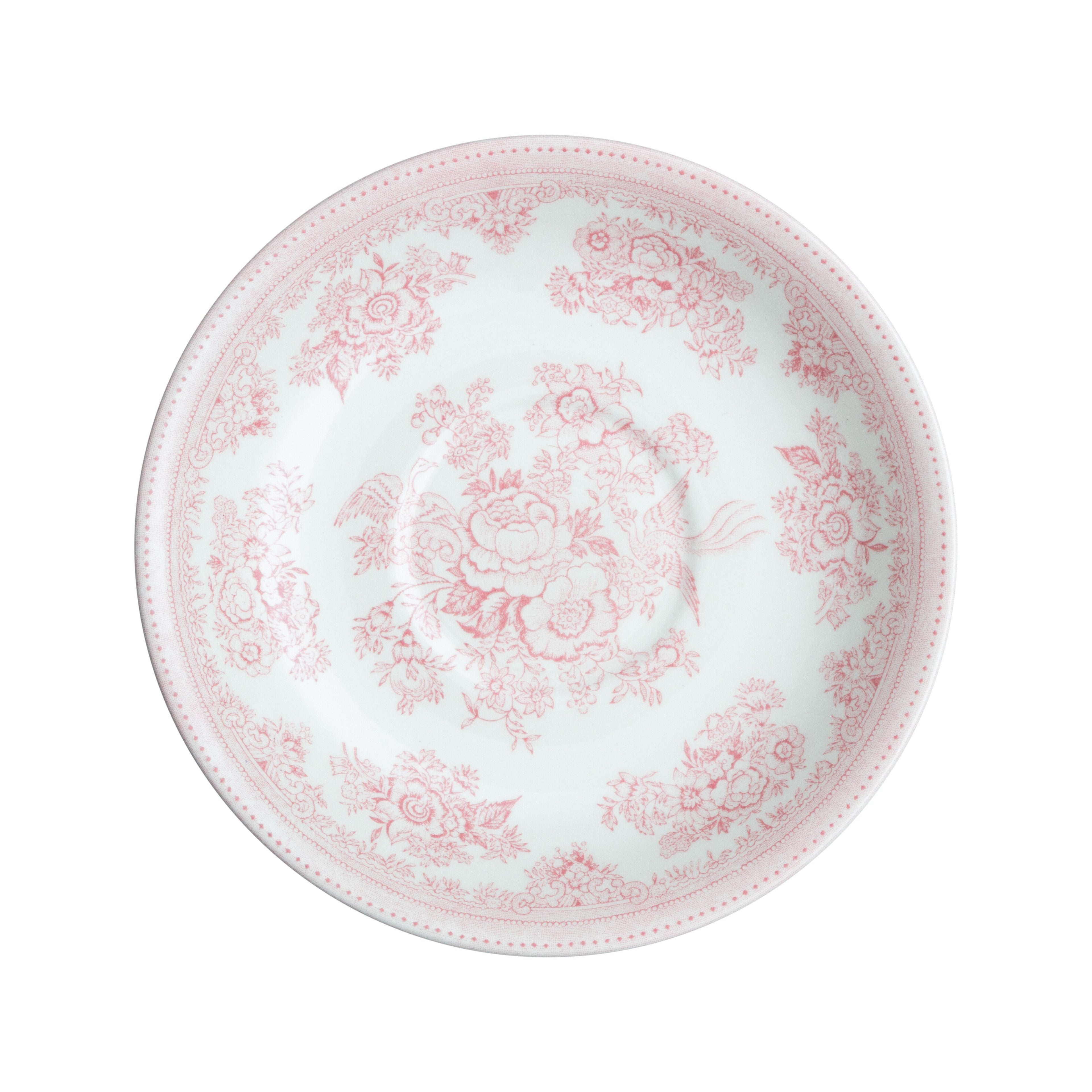 Burleigh Pink Asiatic Pheasants Breakfast Saucer
