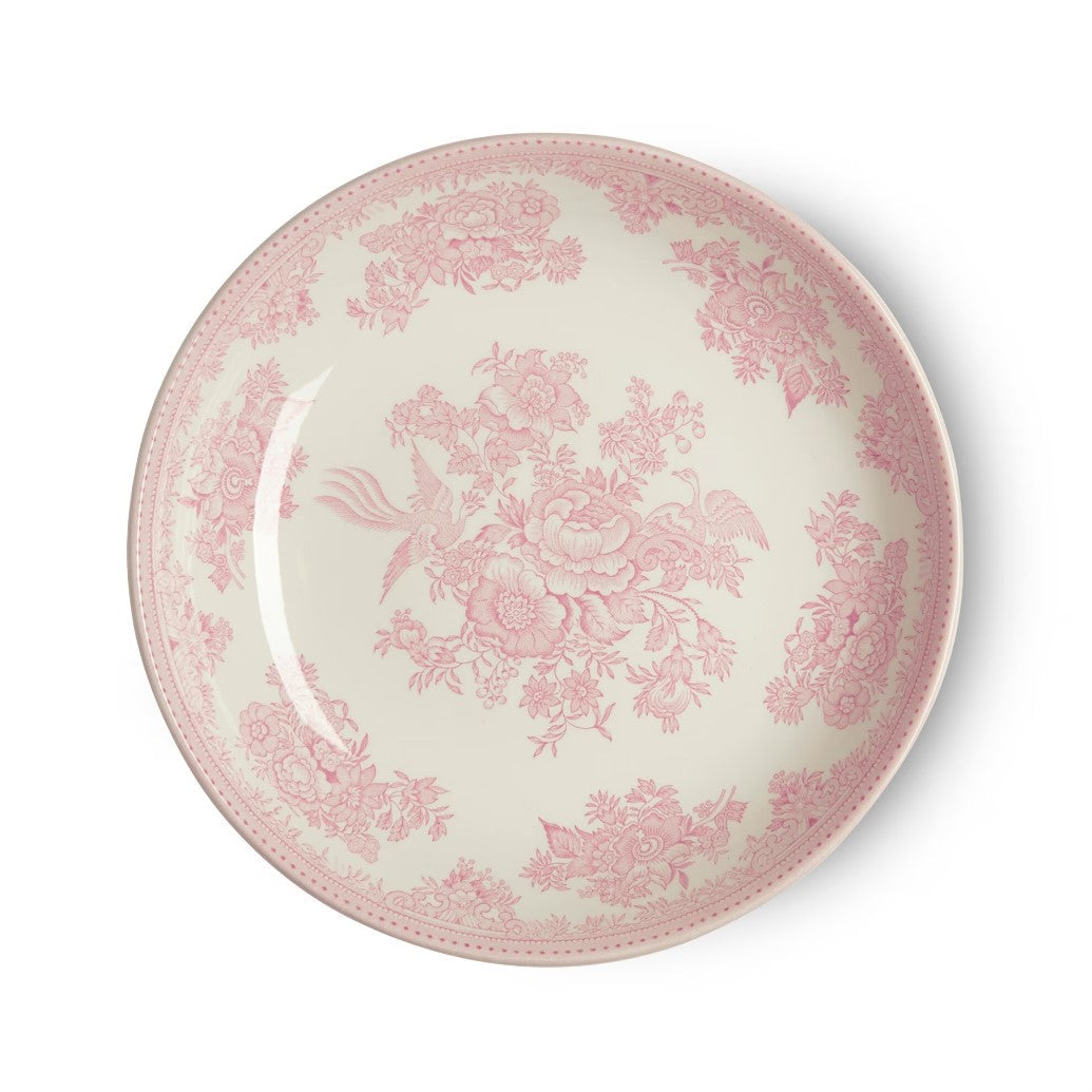 Burleigh Pink Asiatic Pheasants Pasta Bowl 23cm