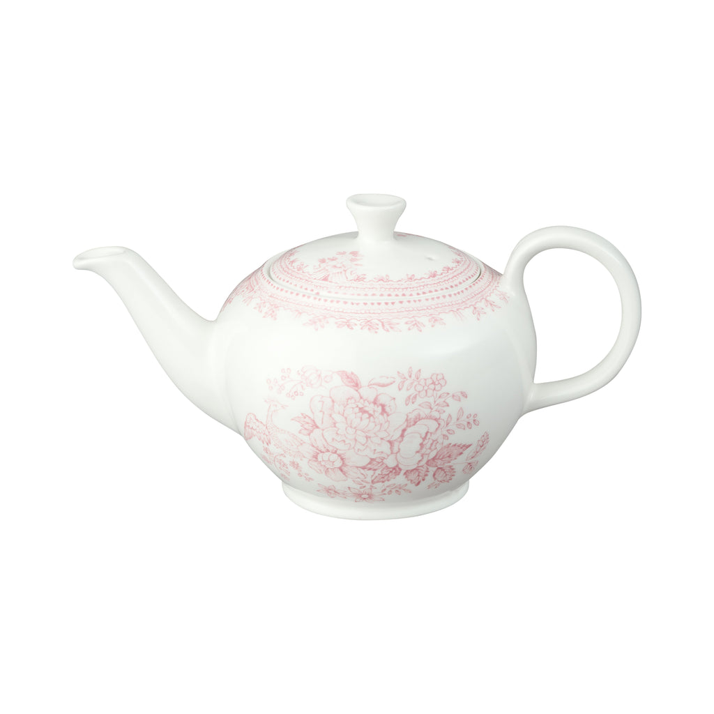 Burleigh Pink Asiatic Pheasants Teapot Small 400ml