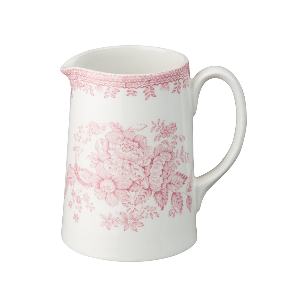 Burleigh Pink Asiatic Pheasants Tankard Jug Small 284ml
