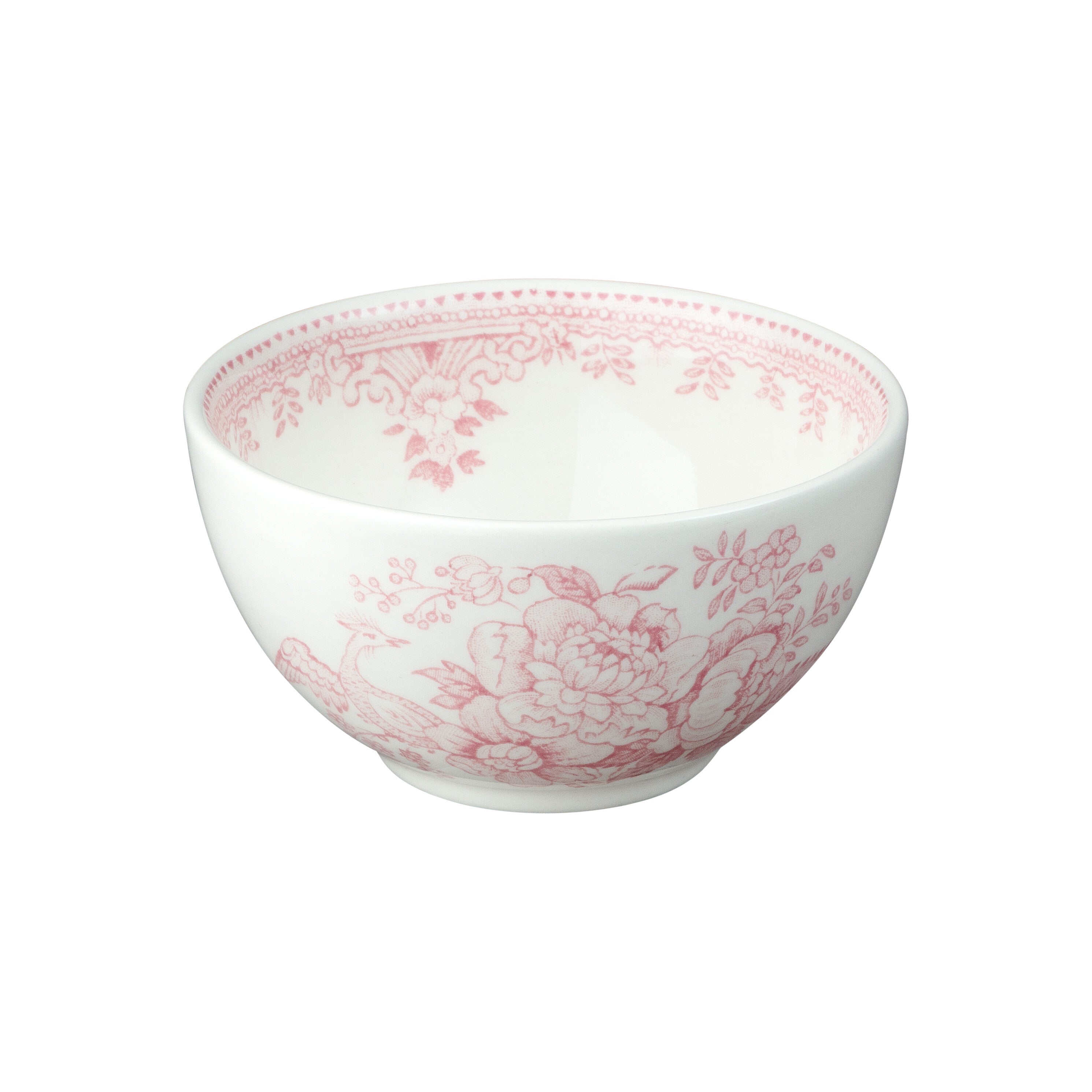 Burleigh Pink Asiatic Pheasants Sugar Bowl Small 9.5cm