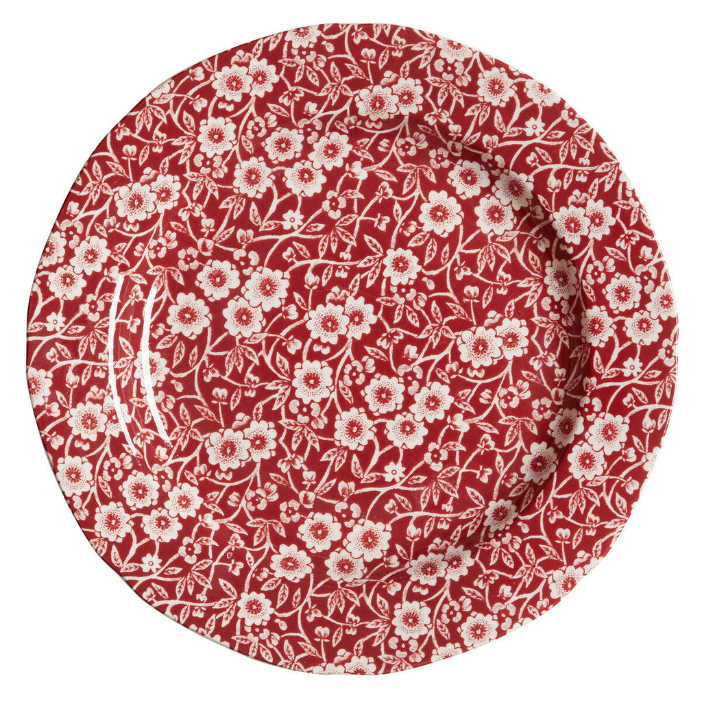Burleigh Red Calico Plate 21.5cm/8.5"