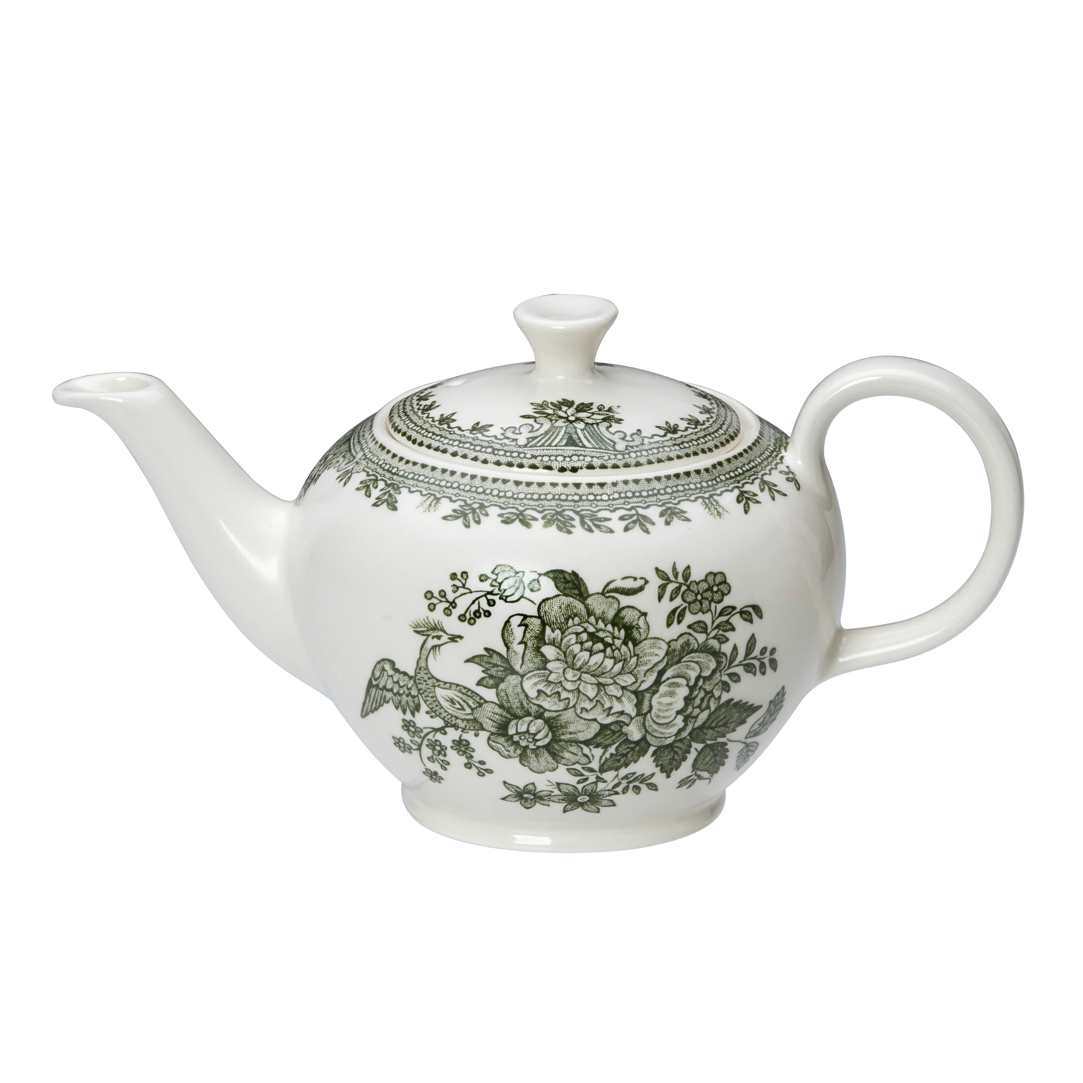 Burleigh Green Asiatic Pheasants Small Teapot 400ml/0.75pt