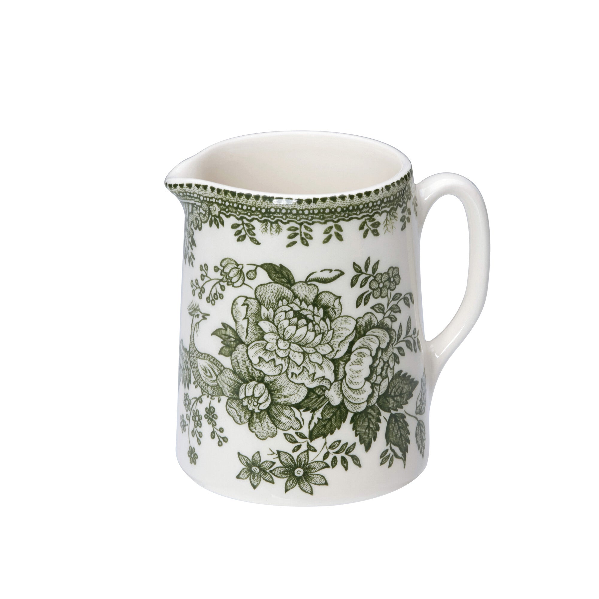 Burleigh Green Asiatic Pheasants Mini Tankard Jug 160ml/0.25pt