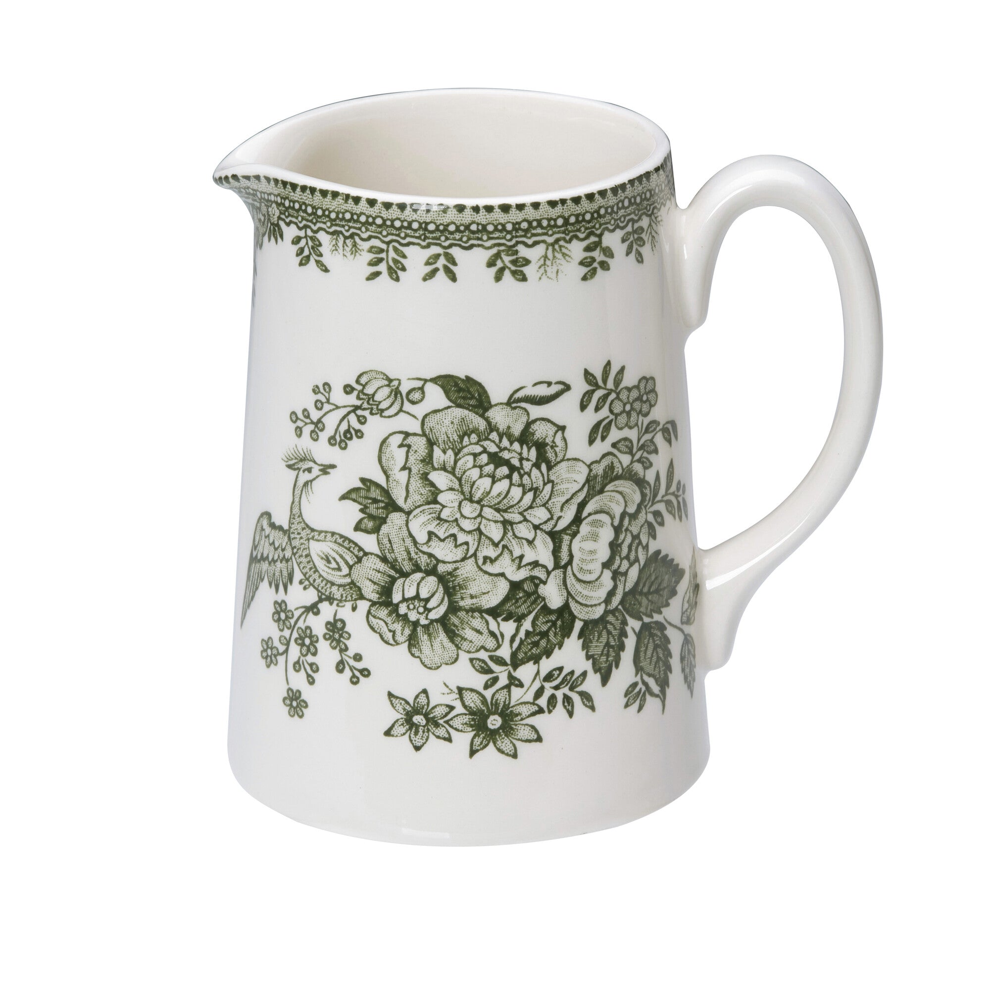 Burleigh Green Asiatic Pheasants Small Tankard Jug 284ml/0.5pt