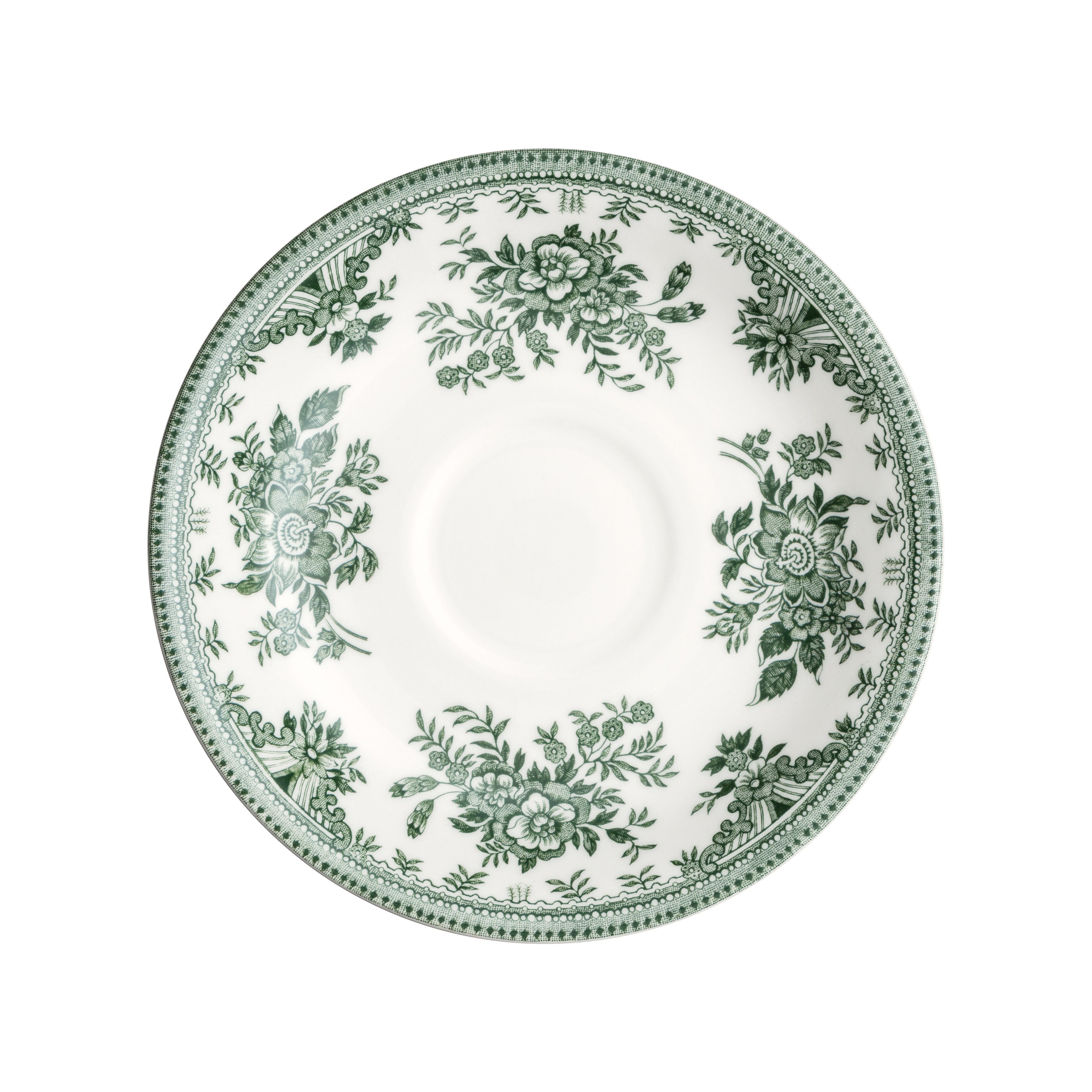 Burleigh Green Asiatic Pheasants Tea Saucer