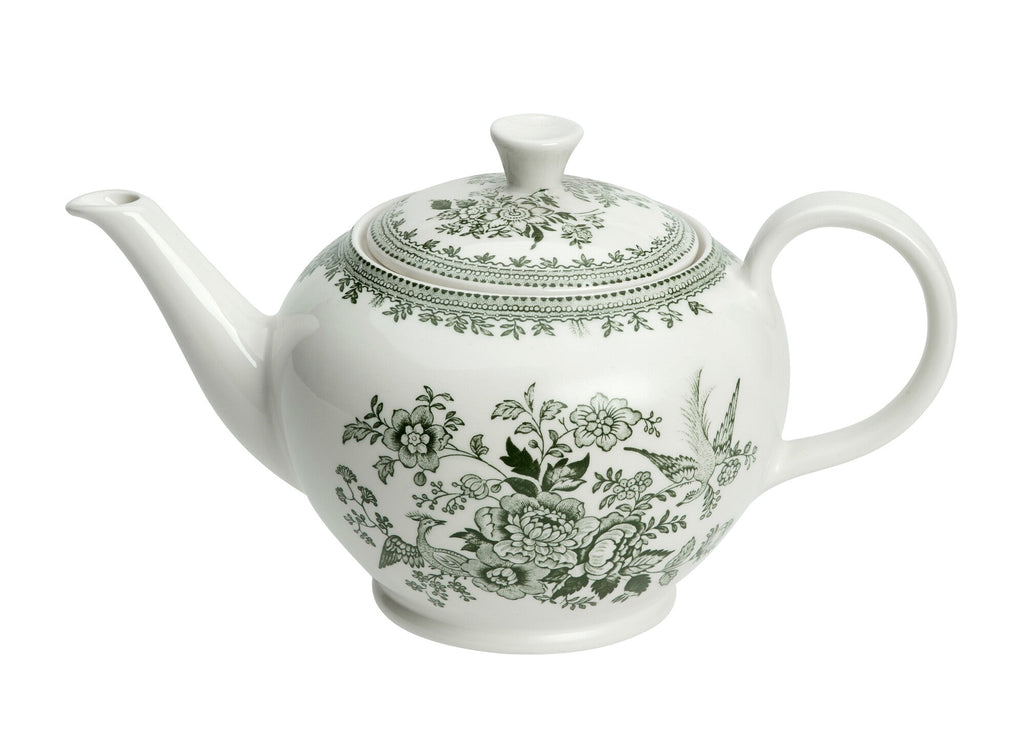 Burleigh Green Asiatic Pheasants Large Teapot 7 Cups 800ml/1.5pt