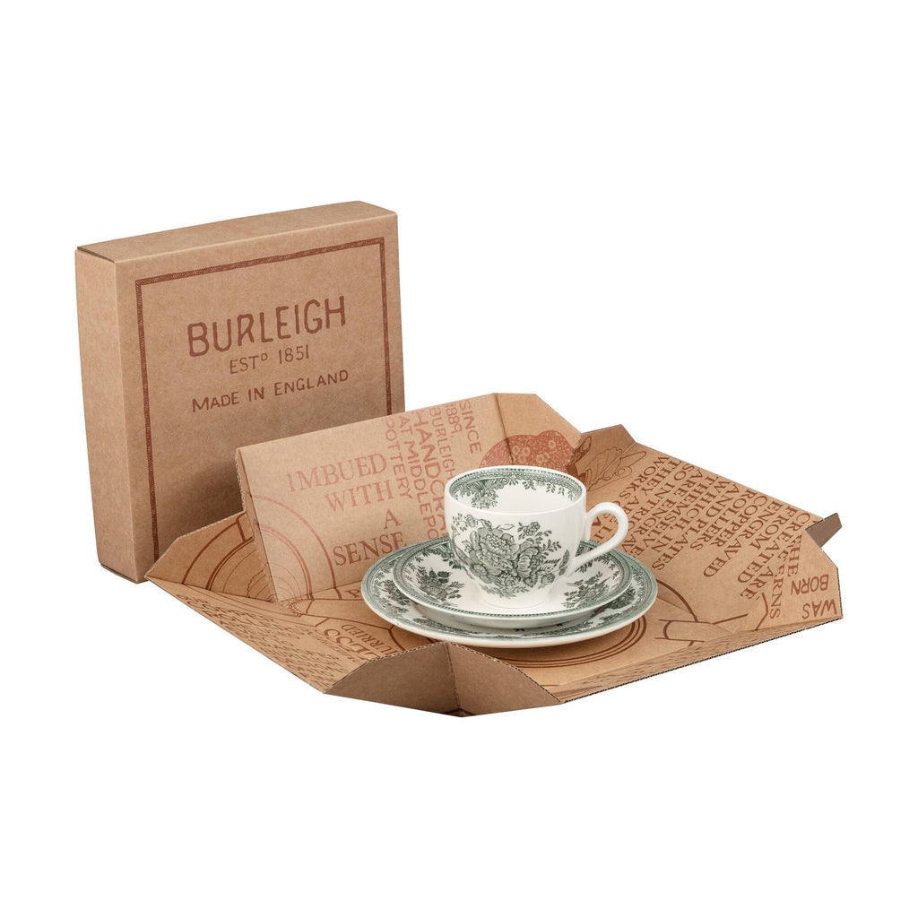 Burleigh Green Asiatic Pheasants Teacup Gift Set
