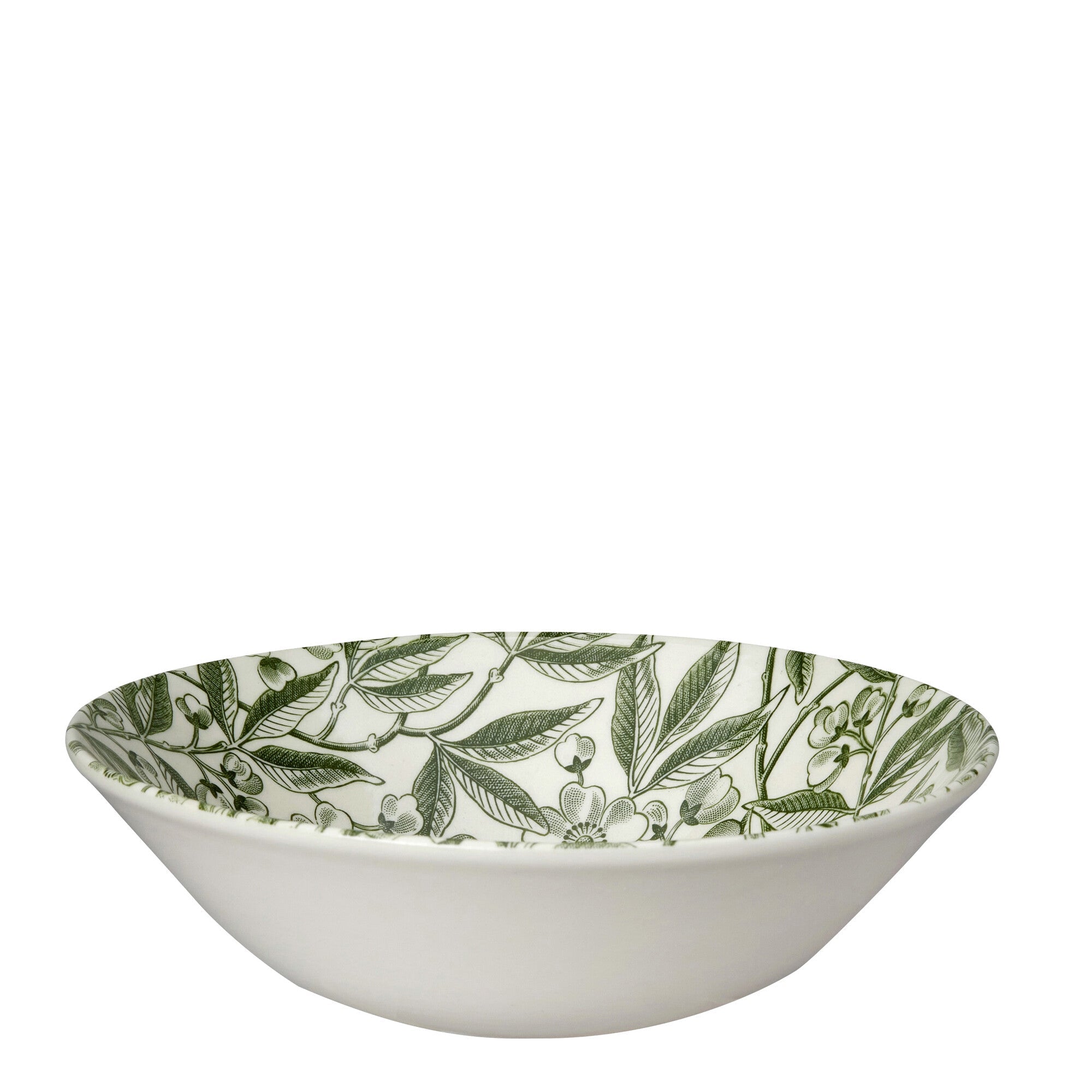 Burleigh Green Prunus Cereal Bowl 16cm/6.25"