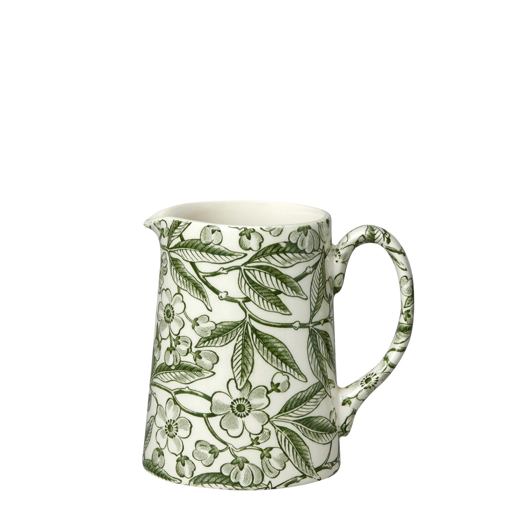 Burleigh Green Prunus Small Tankard Jug 284ml/0.5pt