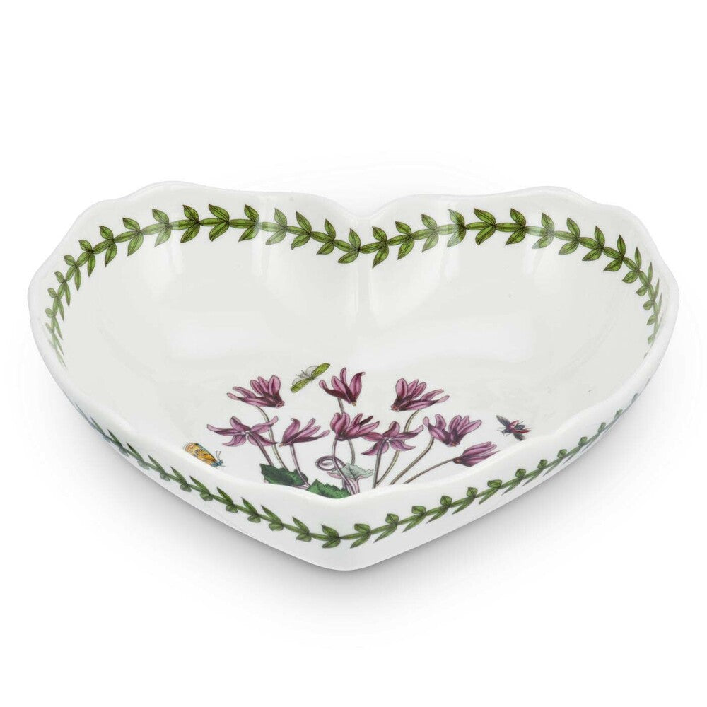 Botanic Garden Scalloped Edge Heart Shaped Dish