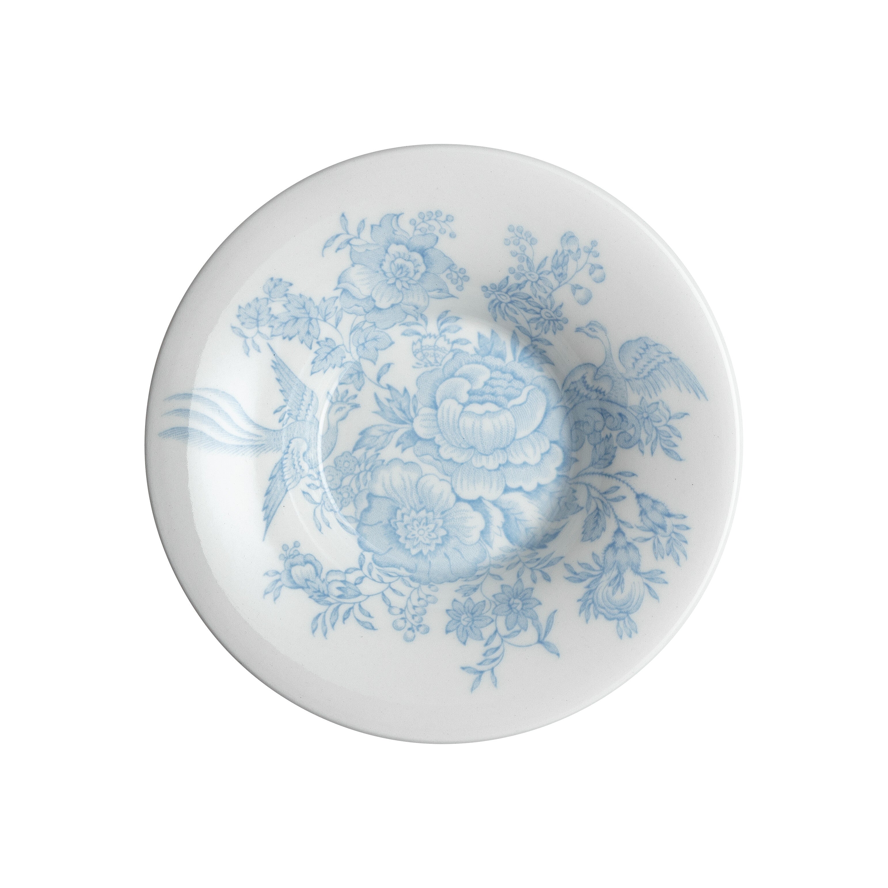 Burleigh Blue Asiatic Pheasants Espresso Saucer