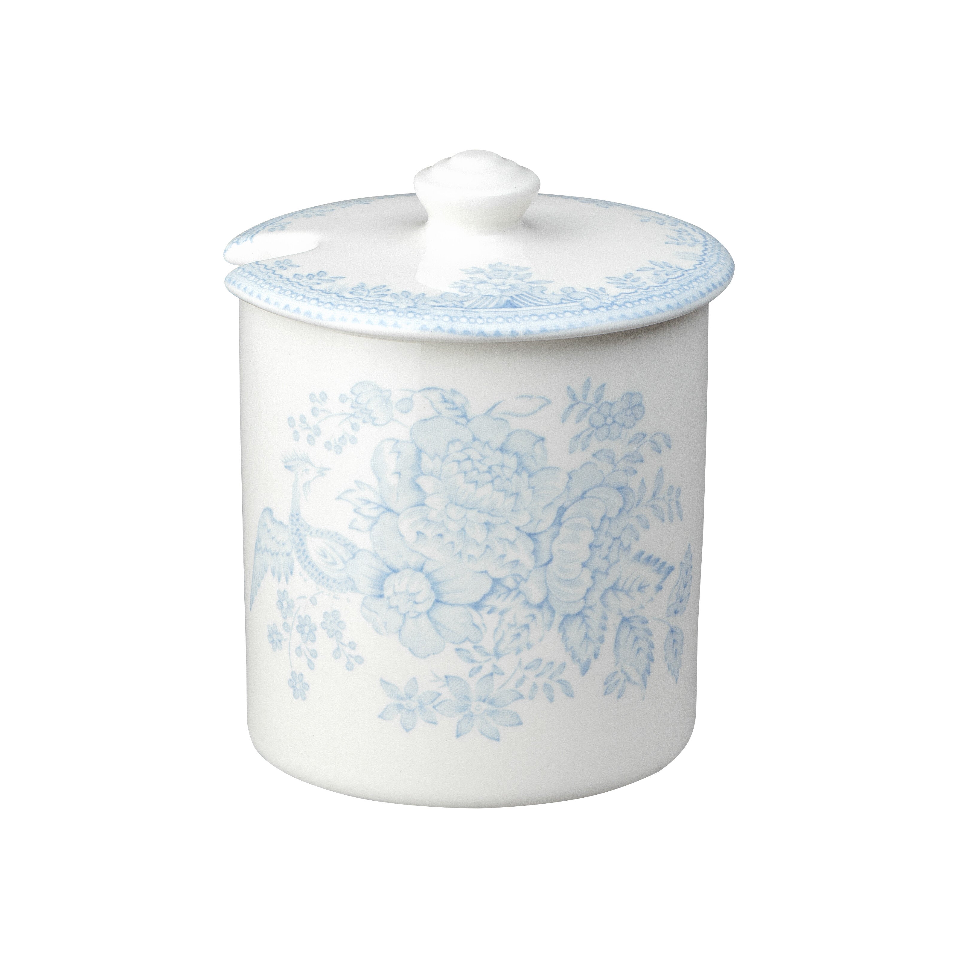Burleigh Blue Asiatic Pheasants Jam Pot/Covered Sugar 250g