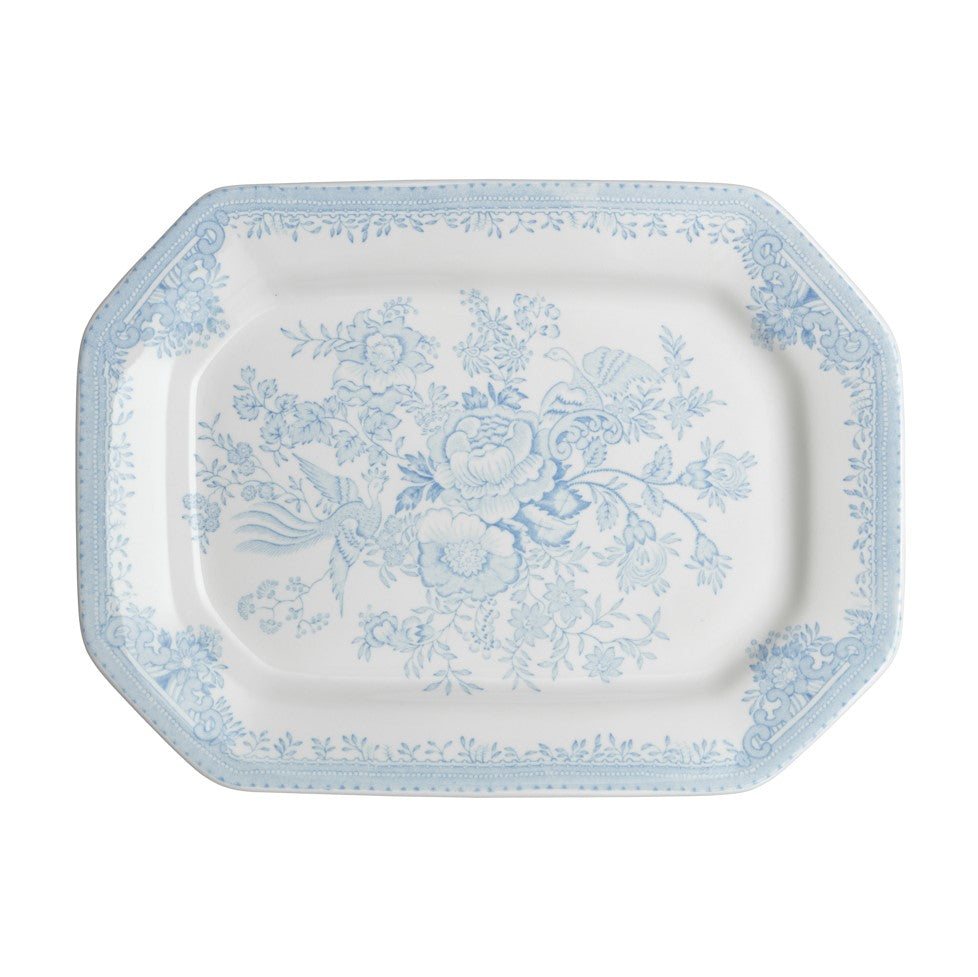 Burleigh Blue Asiatic Pheasants Rectangular Platter 25cm