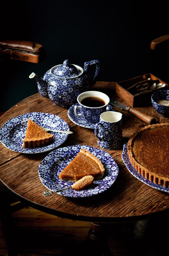 Burleigh Blue Calico 2 Tier Cake Stand Gift Box