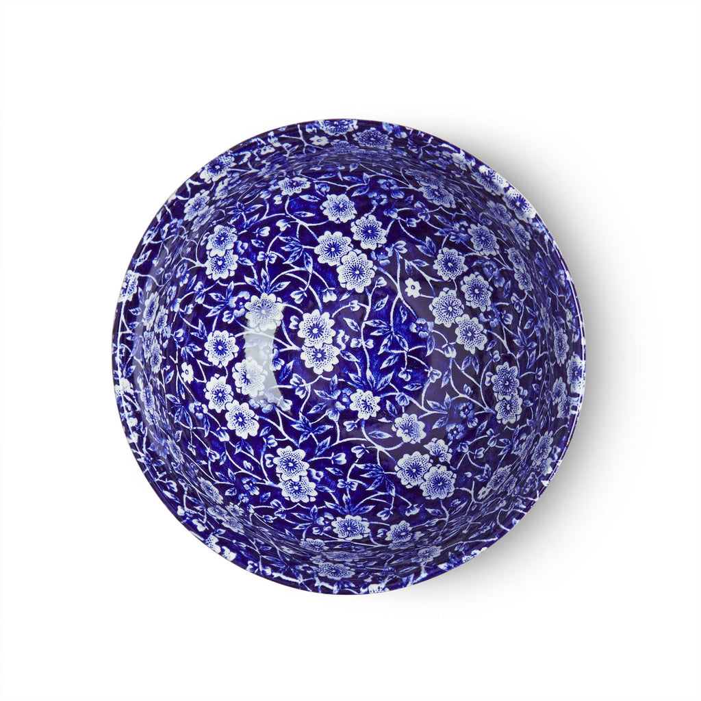 Burleigh Blue Calico Small Footed Bowl 16cm