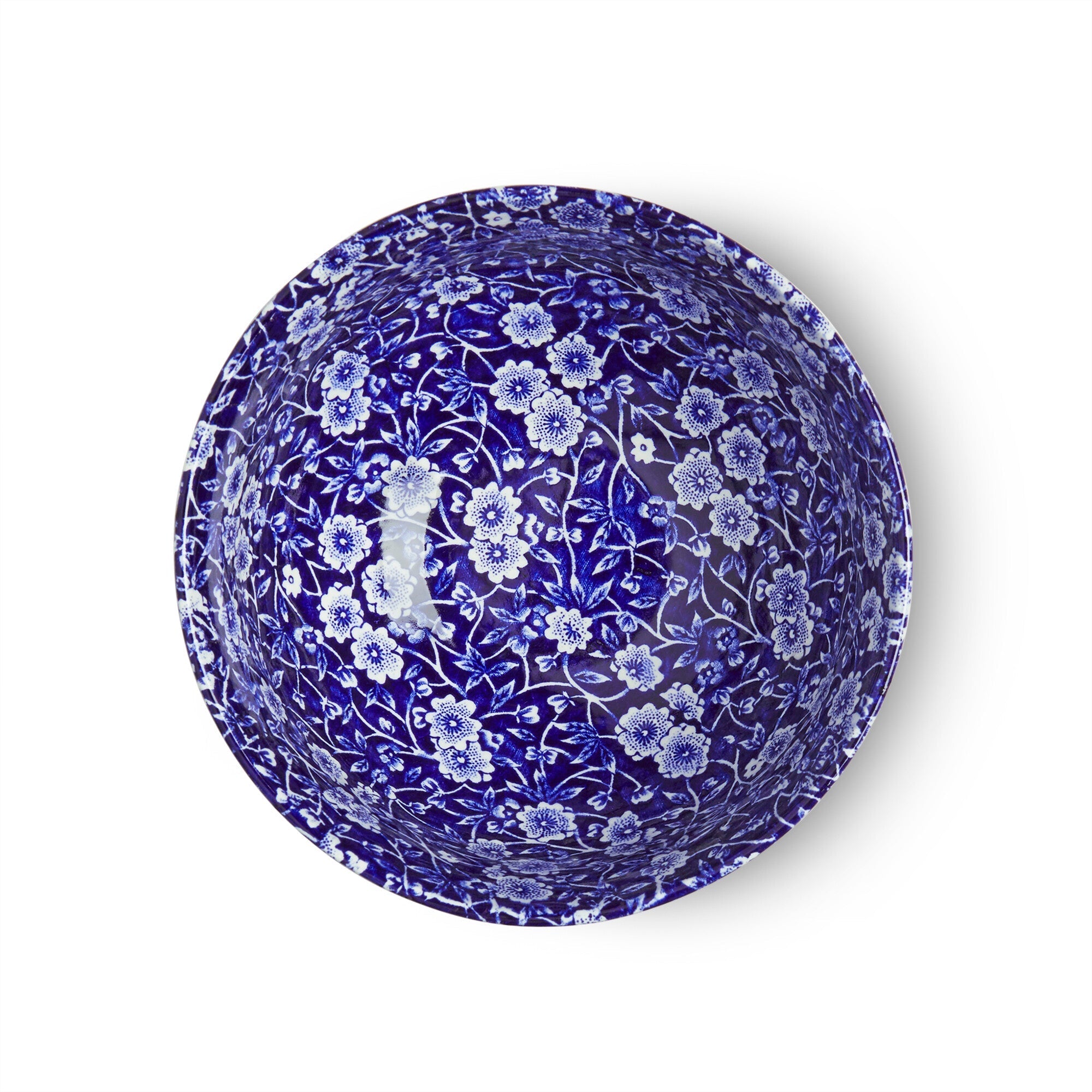 Burleigh Blue Calico Small Footed Bowl 16cm