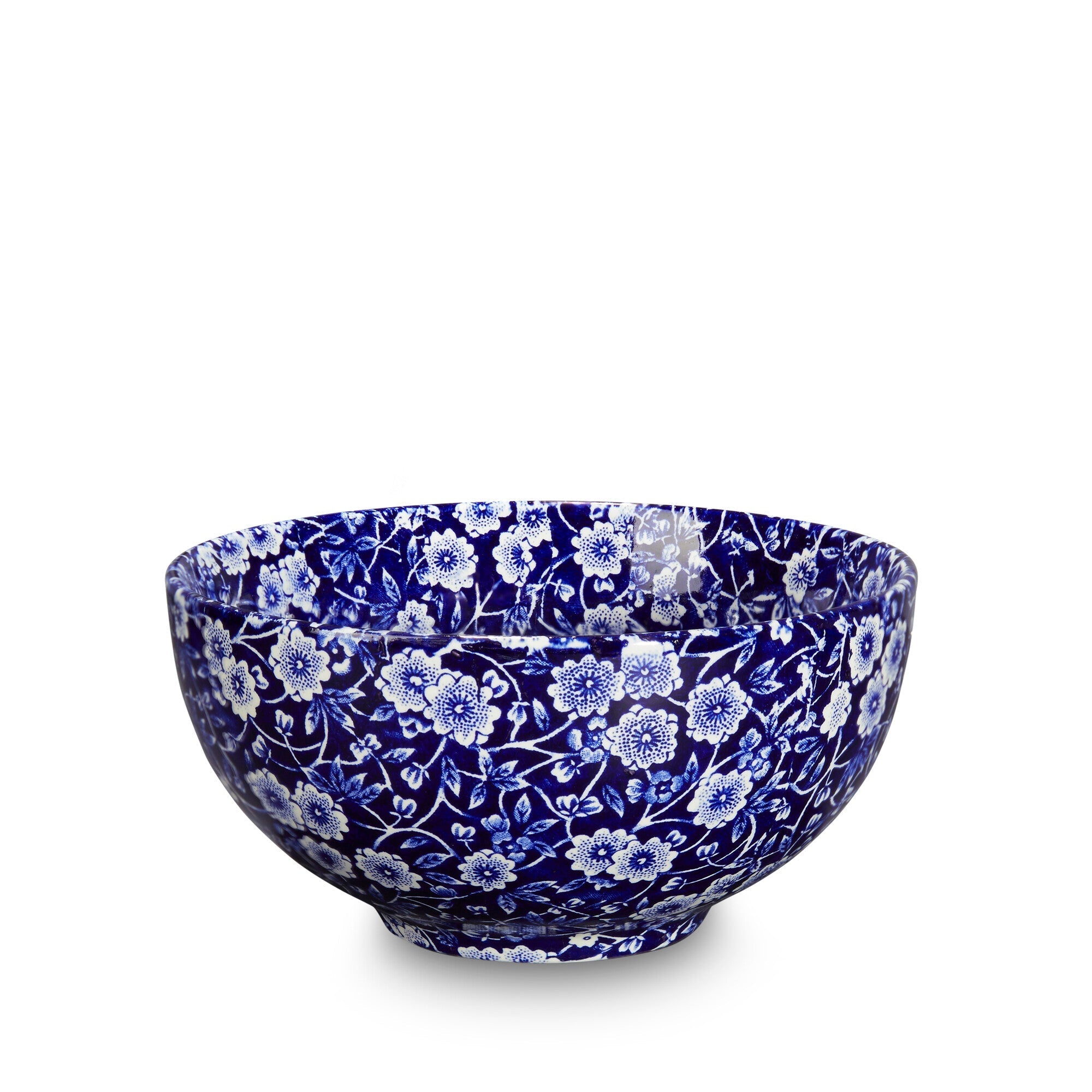 Burleigh Blue Calico Small Footed Bowl 16cm