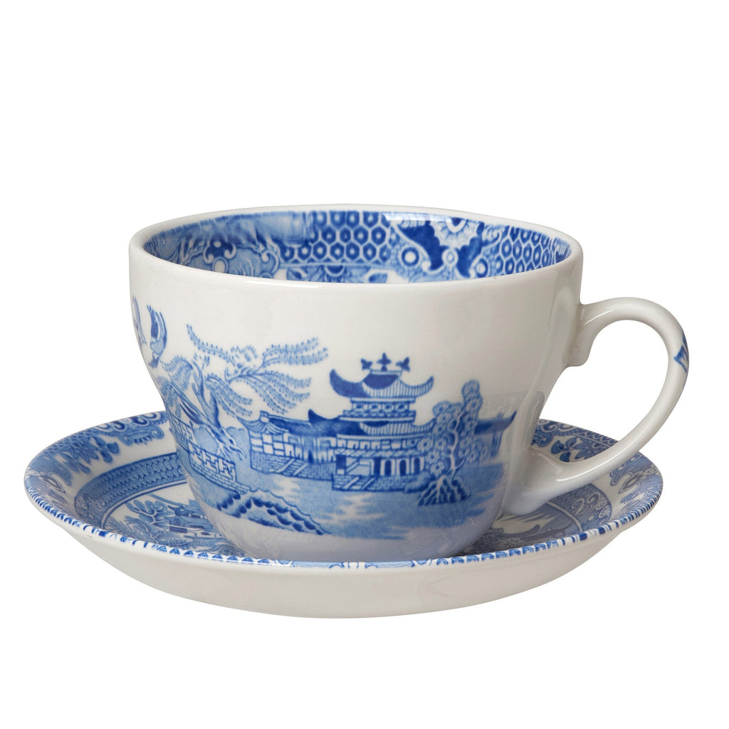 Burleigh Torquay Blue Willow Breakfast Cup 425ml/0.75pt